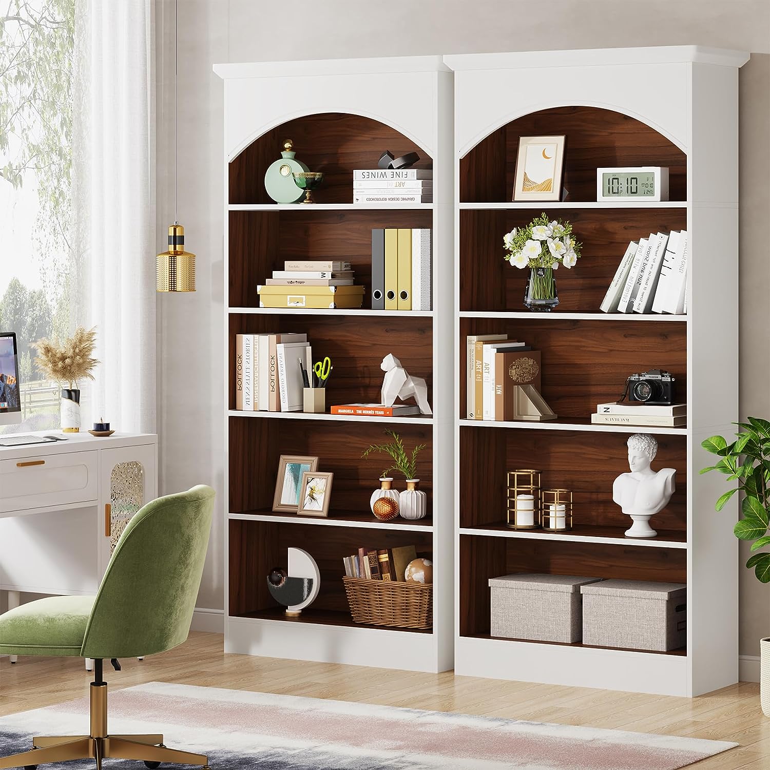 Tribesigns Tribesigns Bookcase, 70.9" Tall Bookshelf with 5-Tier Storage Shelves