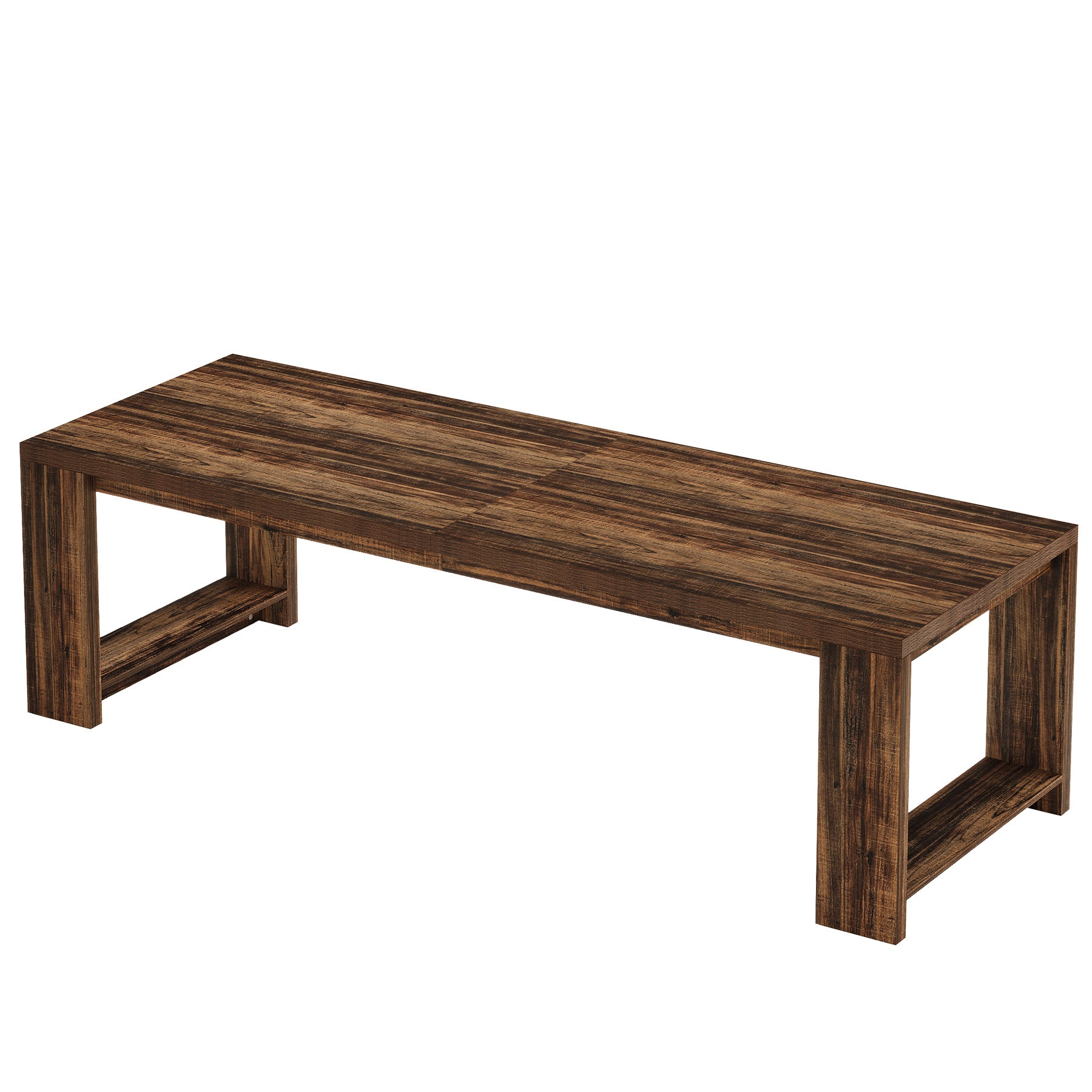 86" Dining Table, Farmhouse Kitchen Dinner Table For 8-10 People