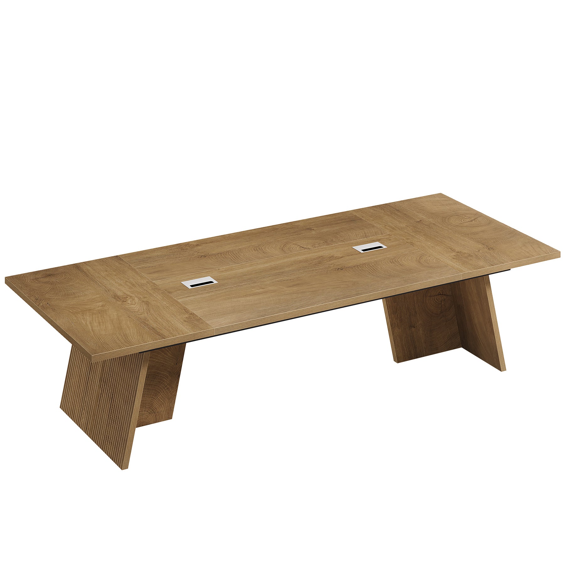 94.5" Conference Table, 8FT Meeting Desk with Cable Grommet for 10 People