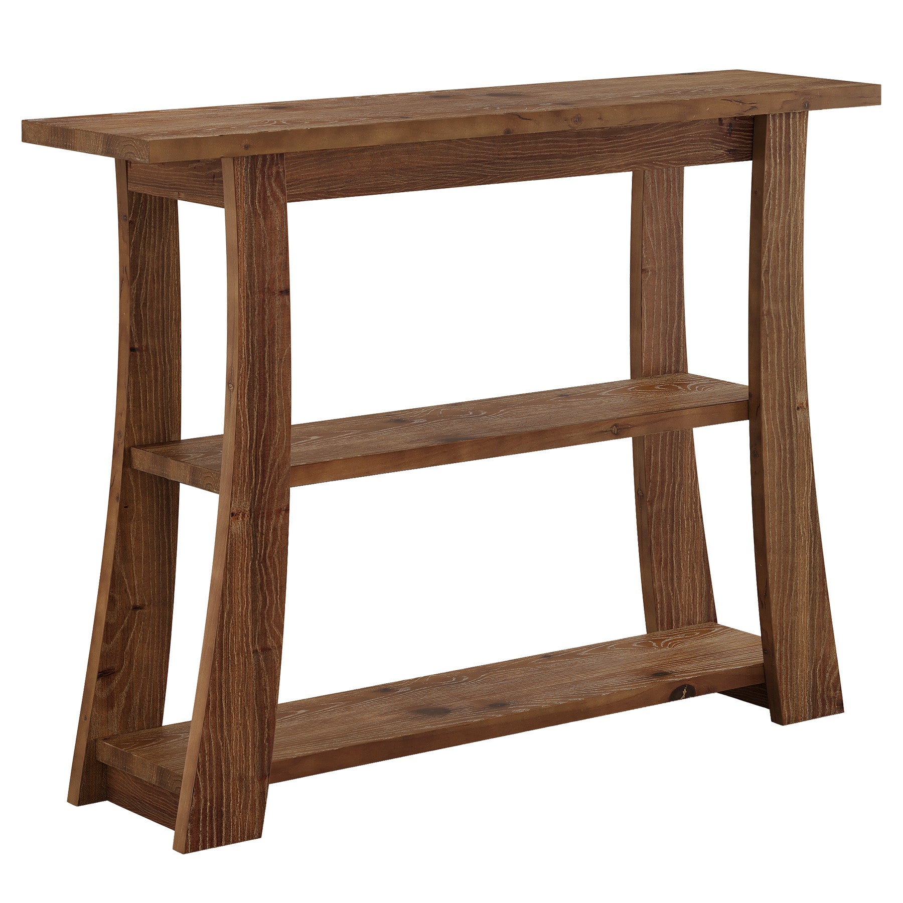 41" Solid Wood Console Table, 3-Tier Narrow Entryway Sofa Table for Living Room Hallway