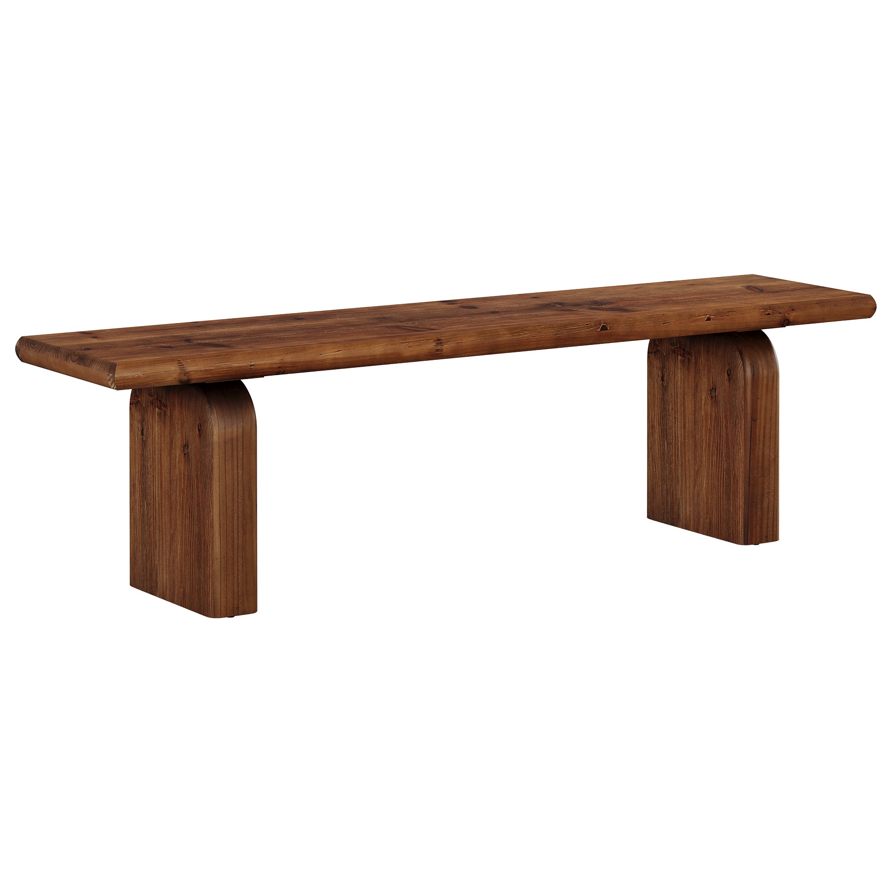 62.99" Solid Wood Entryway Bench, Farmhouse Indoor End of Bed Bench