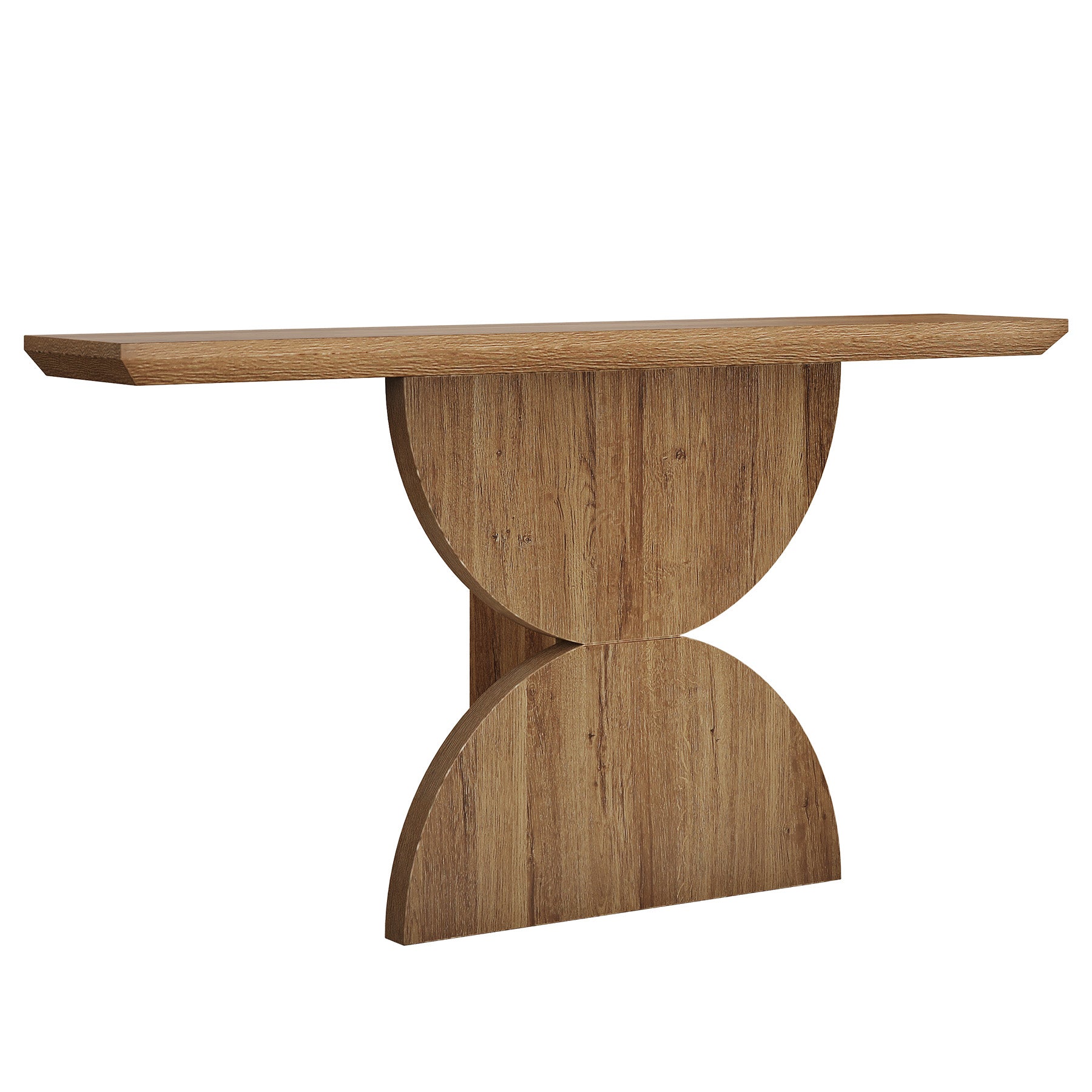 63" Console Table, Narrow Entryway Table with Unique Sturdy Base