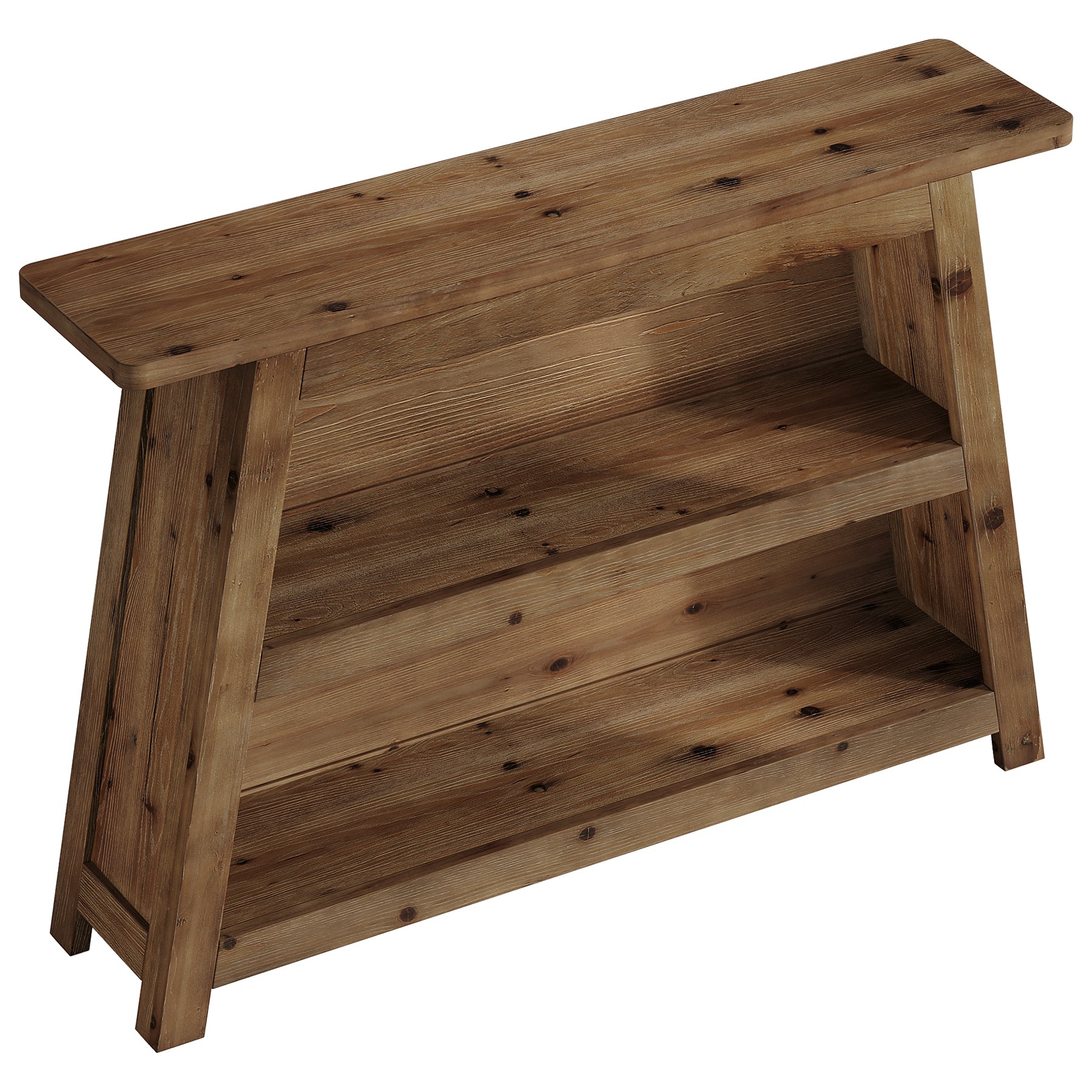 47" Solid Wood Console Table with Storage Shelves, 3-Tier Farmhouse Entryway & Sofa Table for Hallway