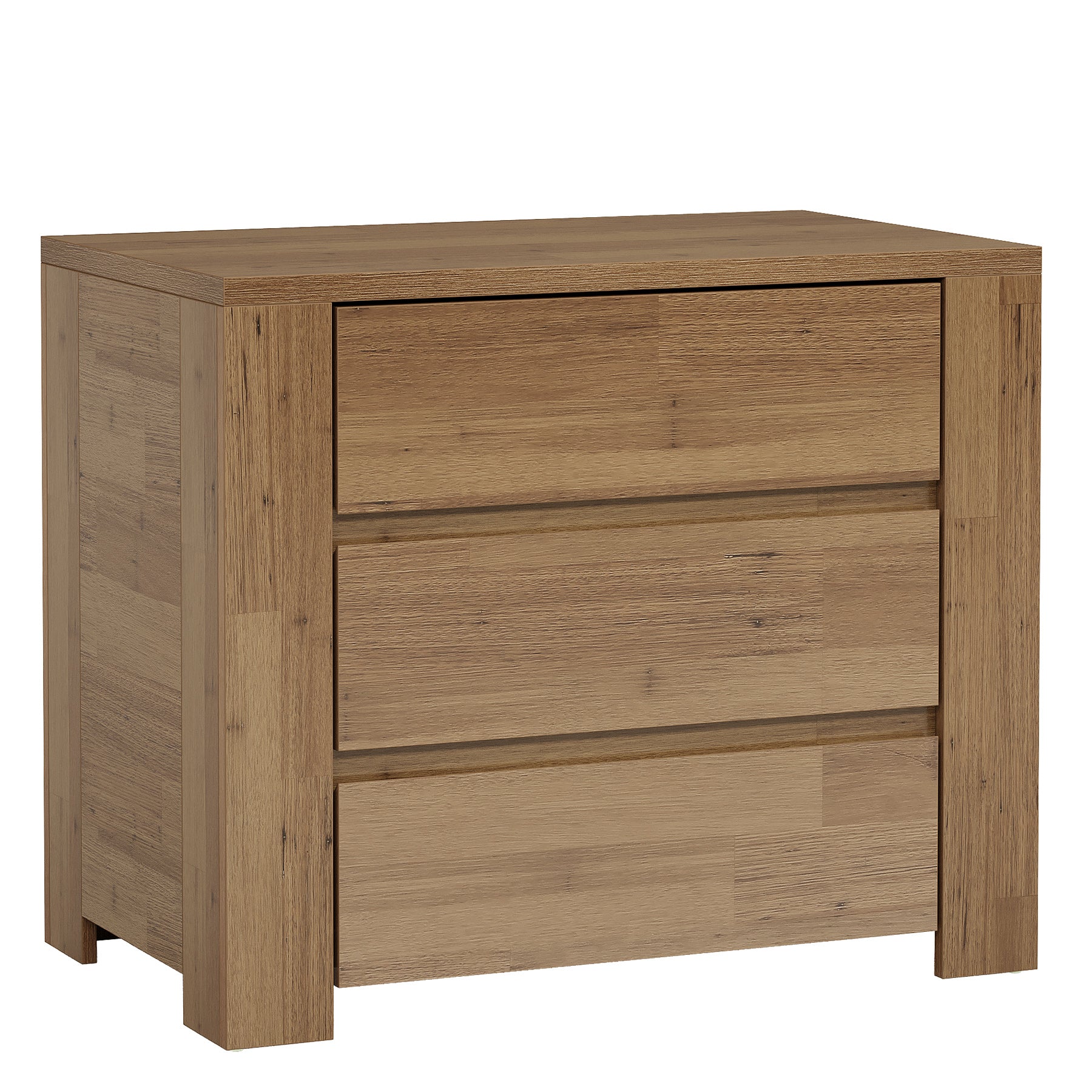 31.5" Wide Nightstand, Oversized Bedside Table with 3 Drawers for Bedroom