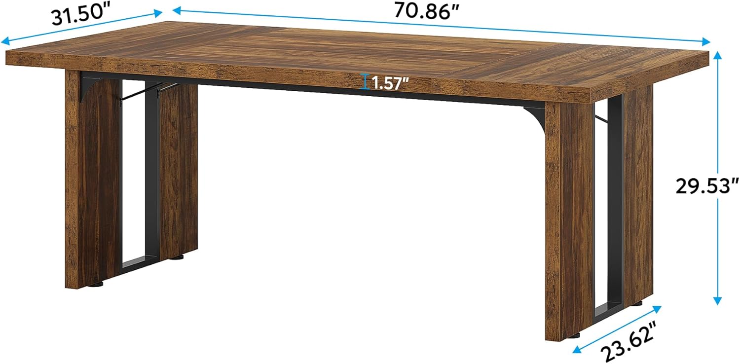 Simple Executive Desk, 70.9" Computer Desk Meeting Table for Home Office