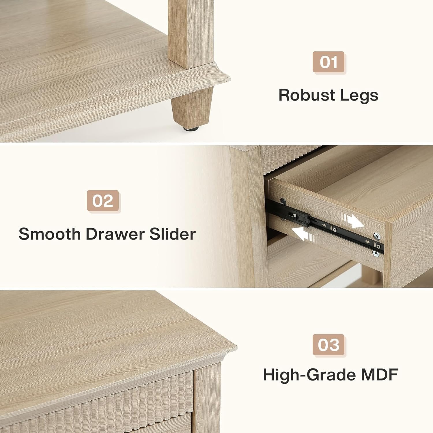 63" Buffet Sideboard, Large Coffee Cabinet with 4 Drawers & Storage Shelf