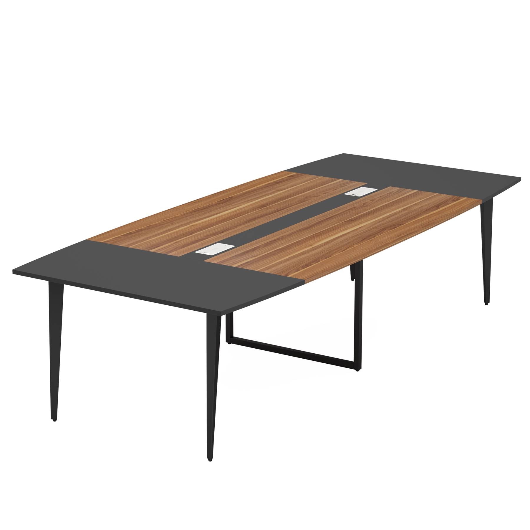 Tribesigns Conference Table, Modern 6FT / 8FT Boat Shaped Meeting Table Tribesigns