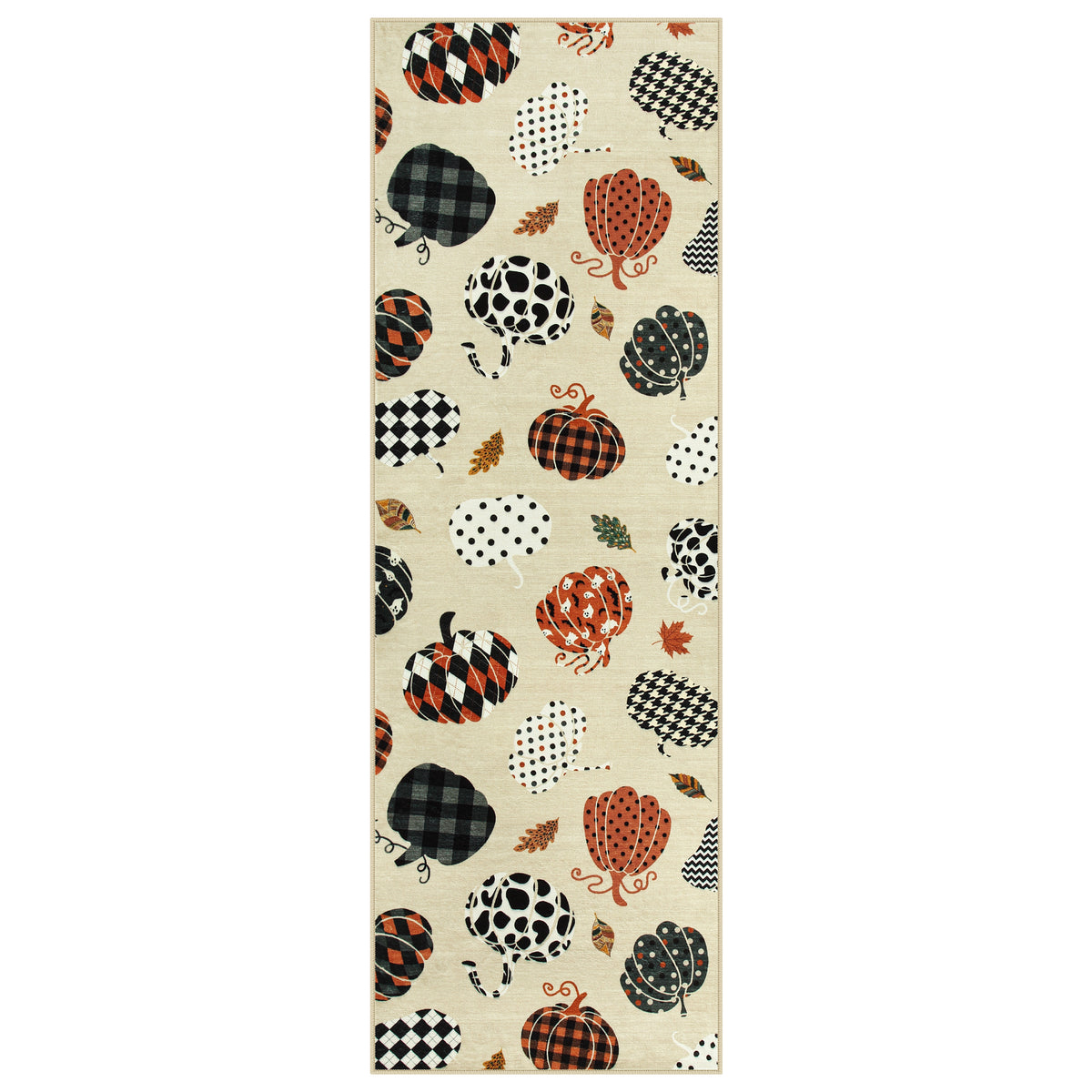 Fall Pumpkin Area Rug#Color_Gray