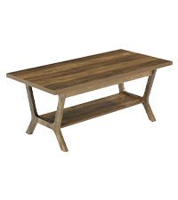 47.24" Farmhouse Coffee Table with Storage and H-Shaped Legs