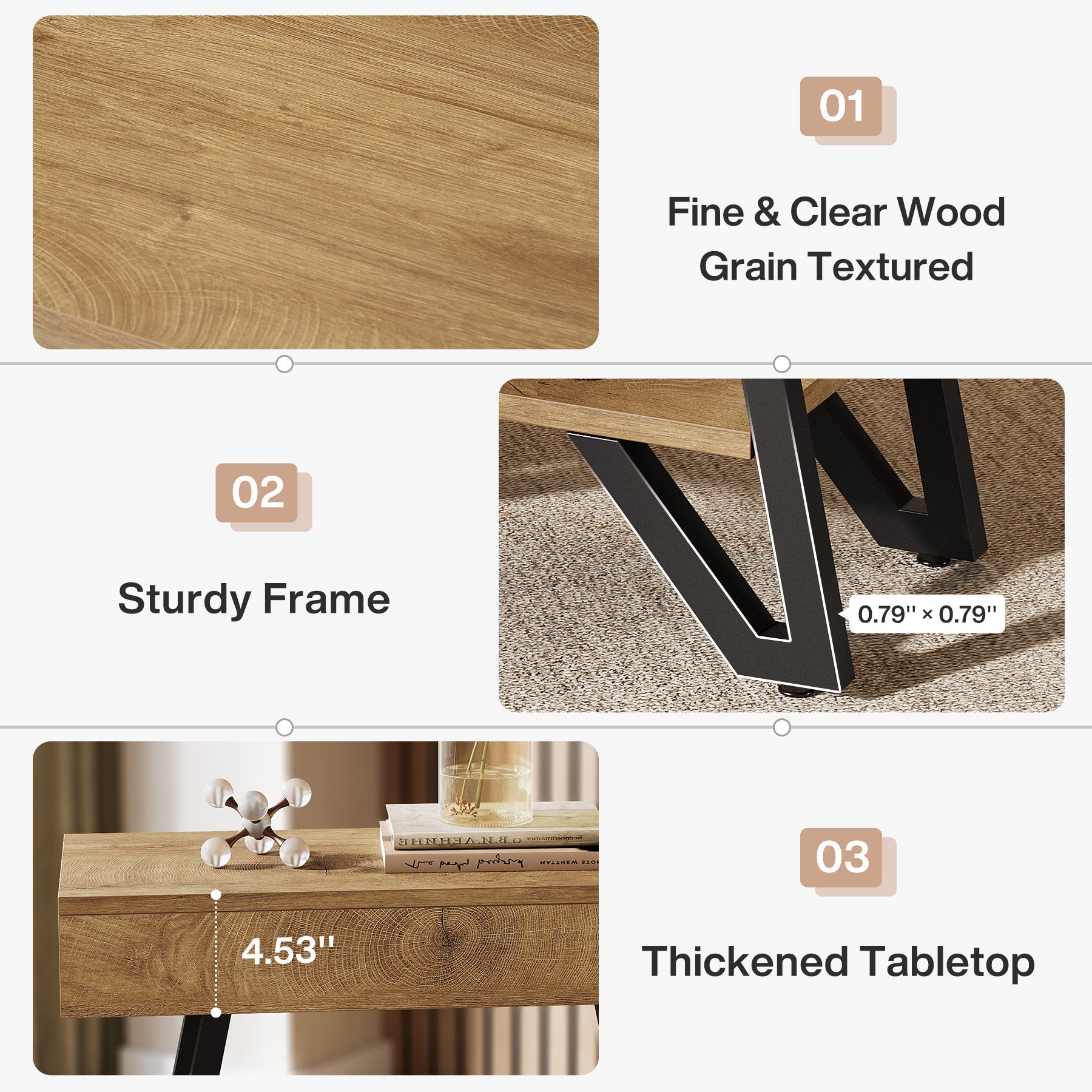 Narrow End Table,Couch Arm Side Table Nightstand with Storage Shelves