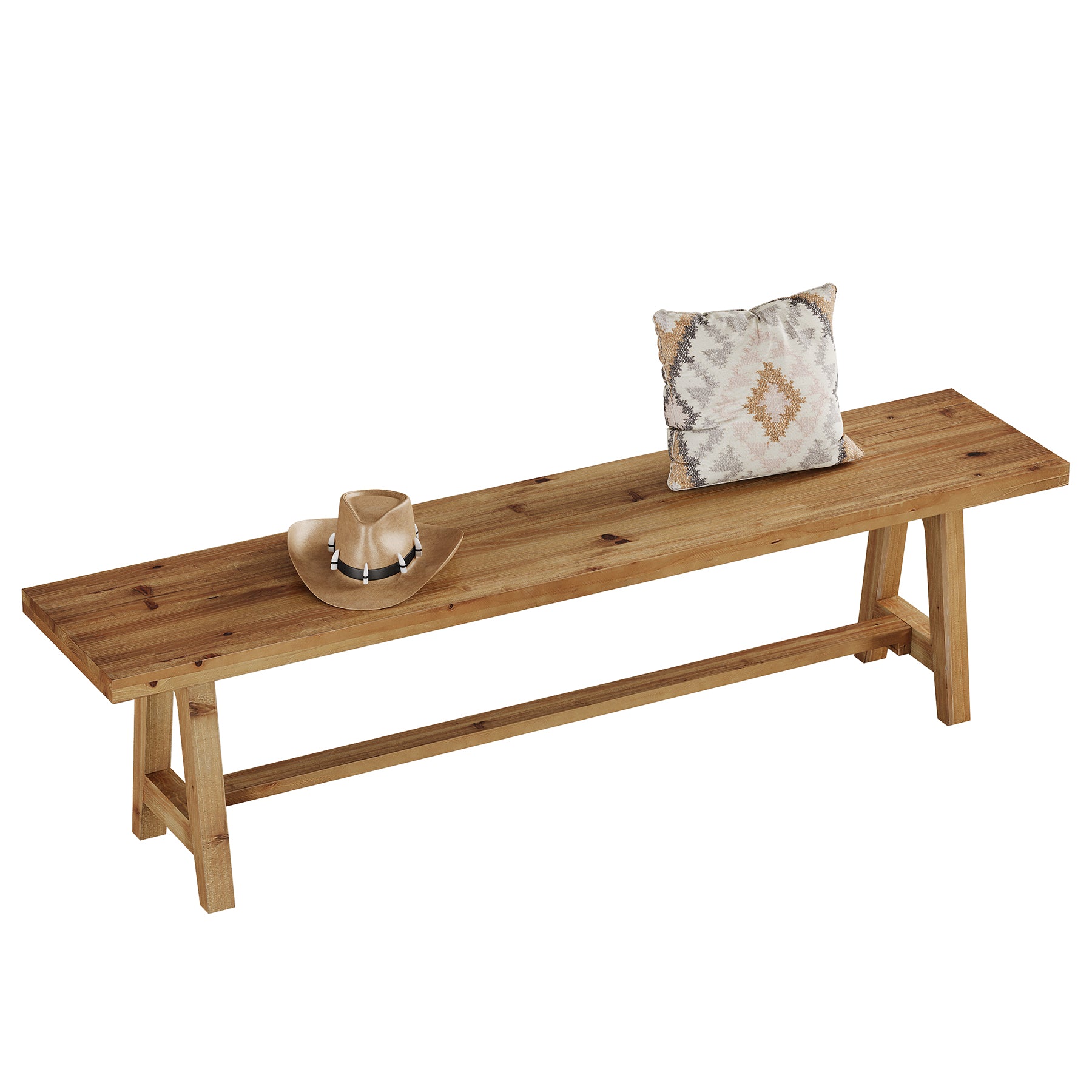 Tribesigns 63-Inch Entryway Bench, Narrow Hallway Seat for Mudroom