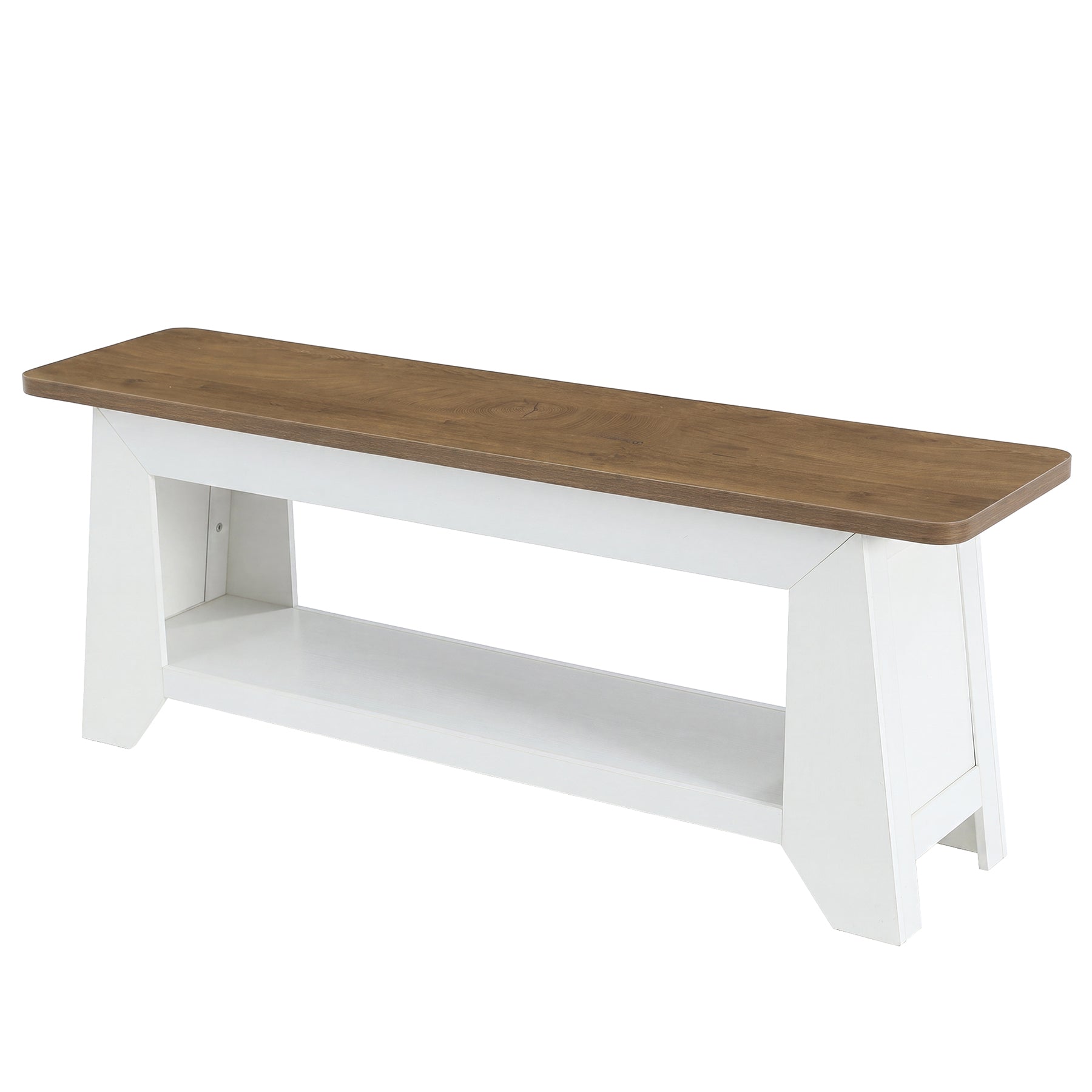 63" Farmhouse TV Stand, Entertainment Center with Storage for Up to 70" TVs