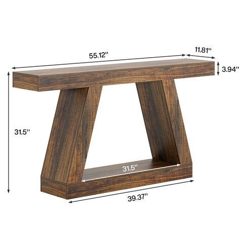 55 inch console table