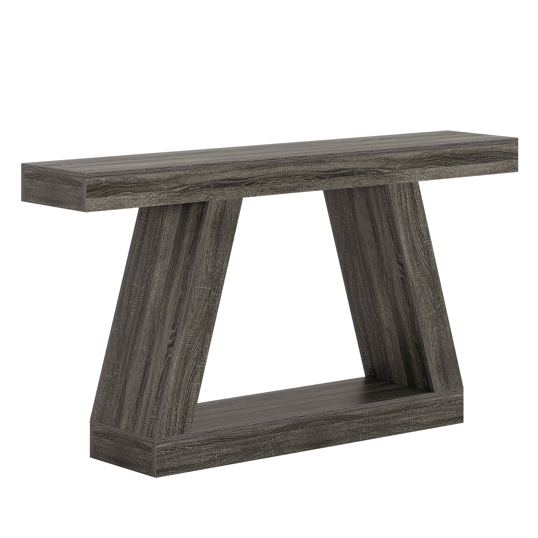 Farmhouse Console Table, 55" Sofa Table with Storage Tribesigns