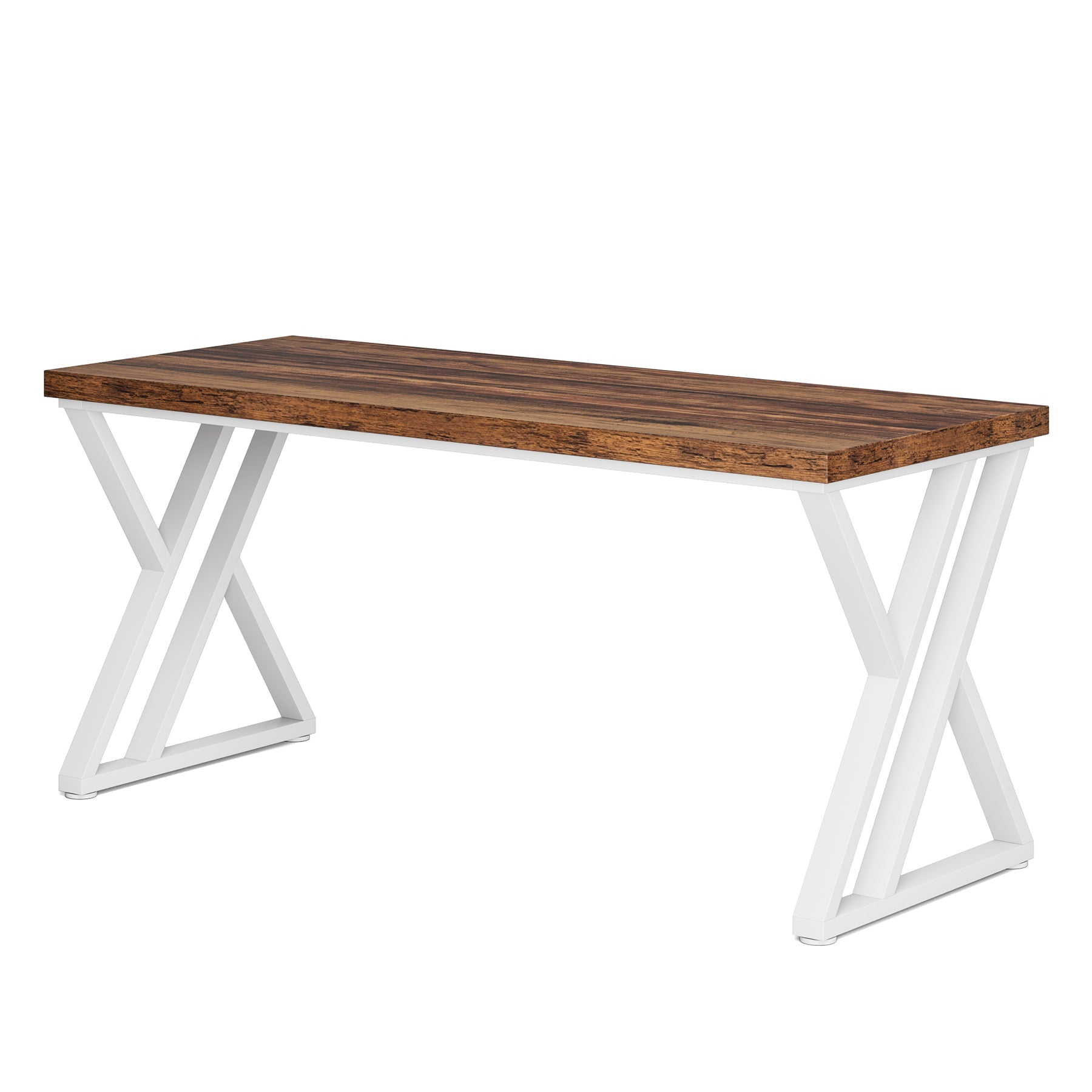 Heavy - Duty Computer Desk, 55" Simple Study Desk Writing Table Tribesigns