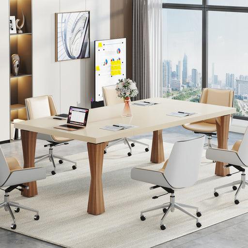 Modern Executive Desk, 71" Computer Desk Conference Table Tribesigns