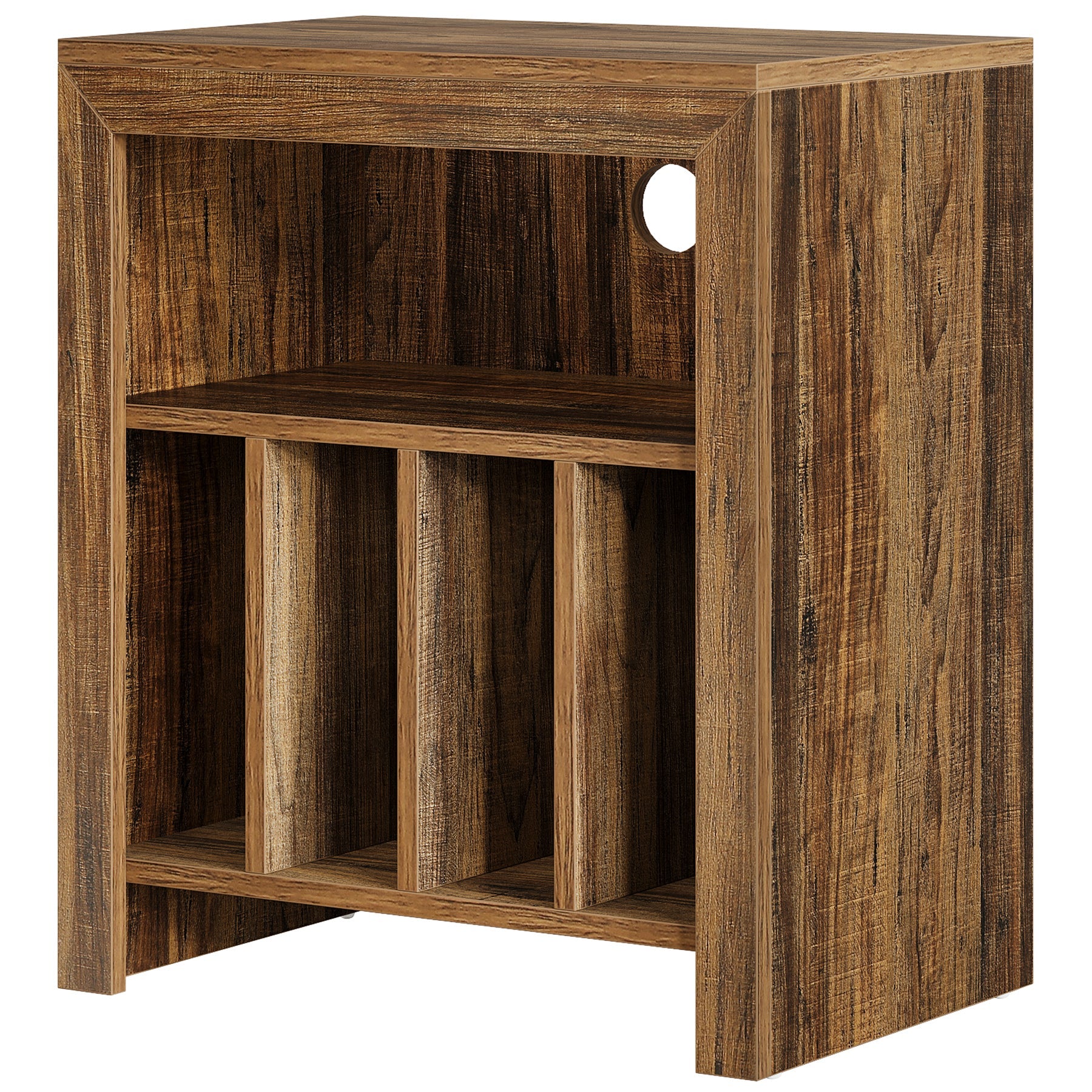 Record Player Stand, Vinyl Record Table Storage Cabinet Turntable Stand Tribesigns