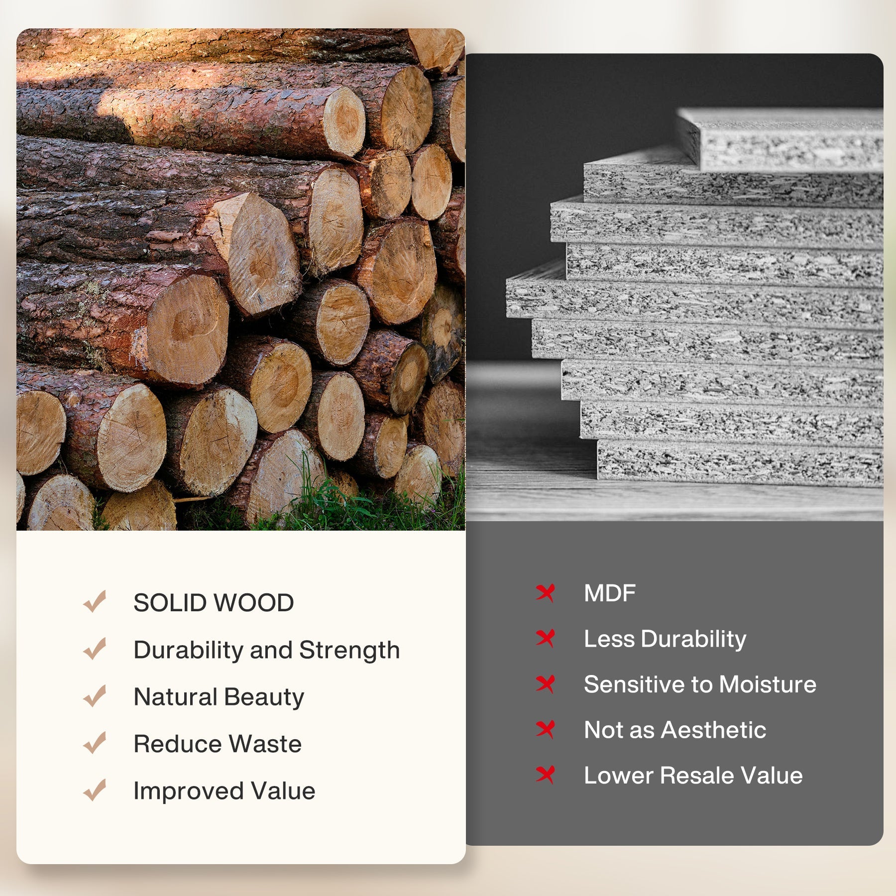 Solid Wood Bench, 47" Farmhouse Entryway Bench with Artistic Legs Tribesigns