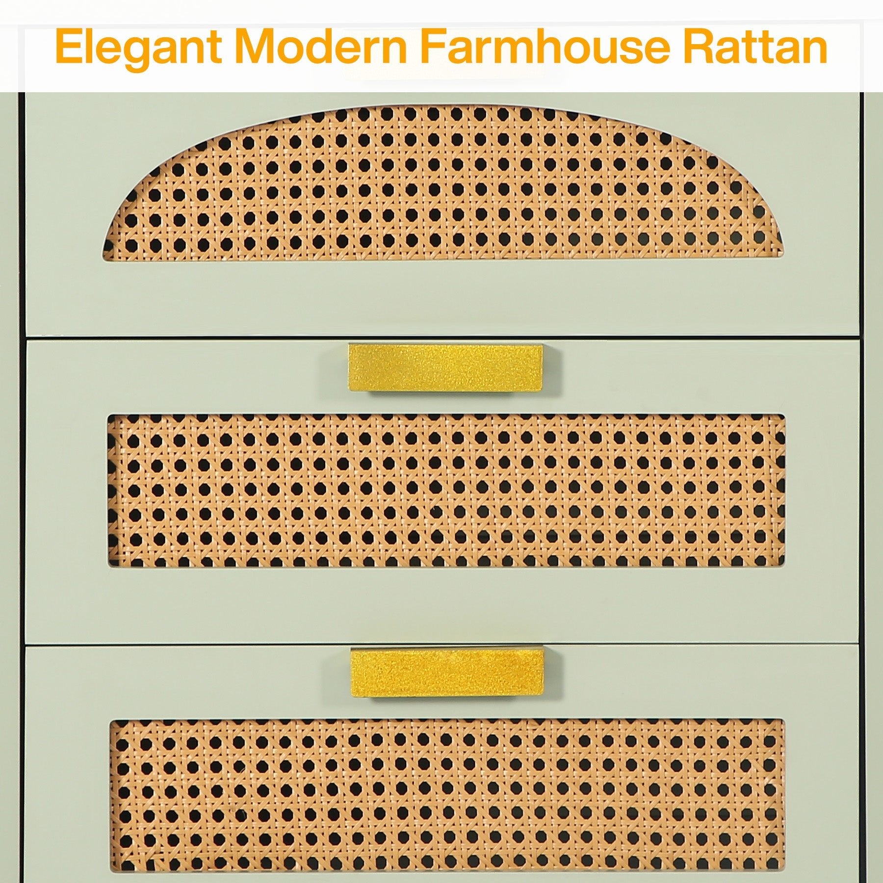 Wood Night Stand, 20-Inch Bedside Table Storage Cabinet with 3-Drawers Tribesigns