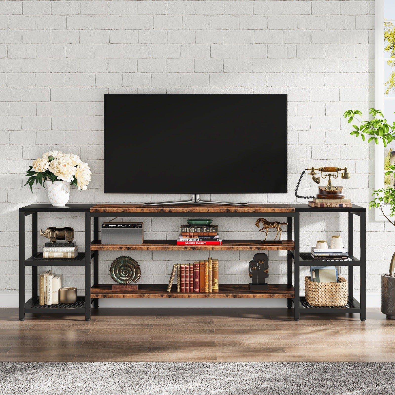 TV Stand, 3-Tier Media Entertainment Center for TV up to 85" Tribesigns