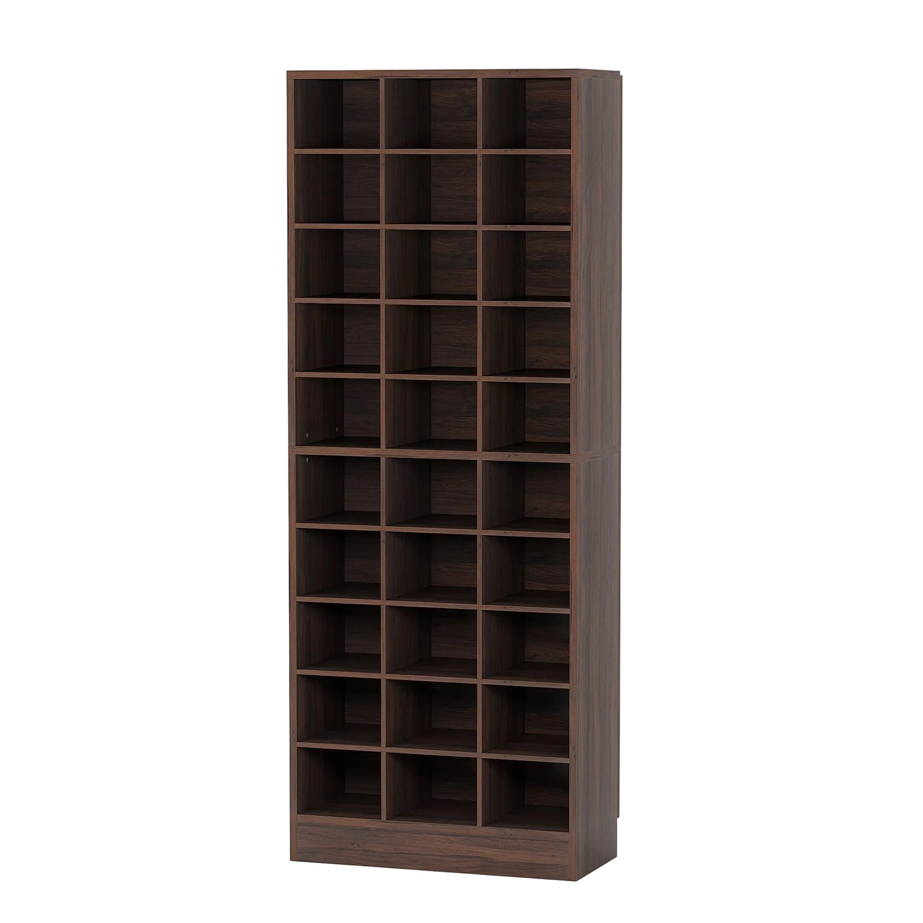 10-Tier Shoe Cabinet, Wooden Shoe Storage Rack with 30 Cubbies Tribesigns