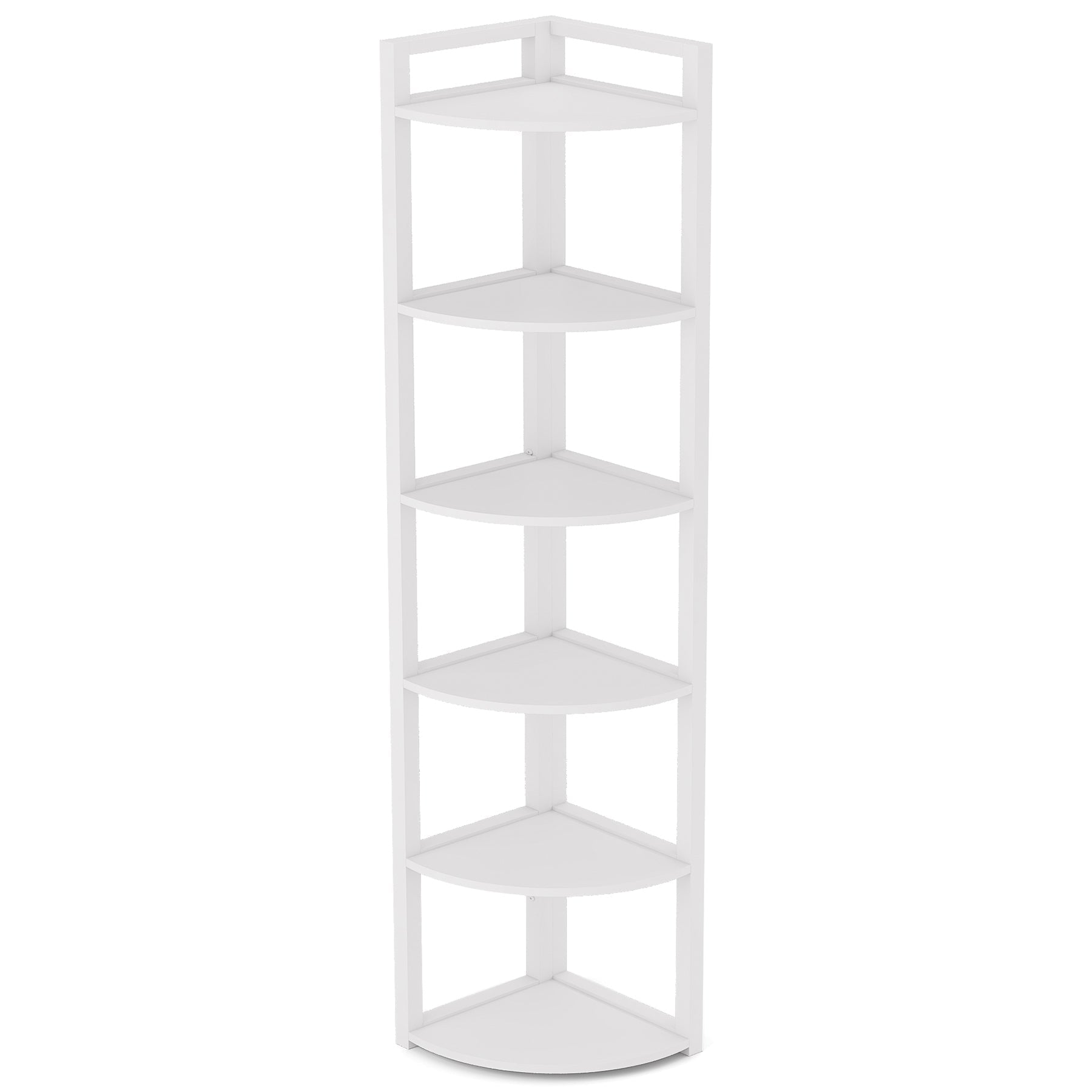 5-Tier / 6-Tier Corner Shelf, Small Corner Bookshelf Storage Rack Tribesigns