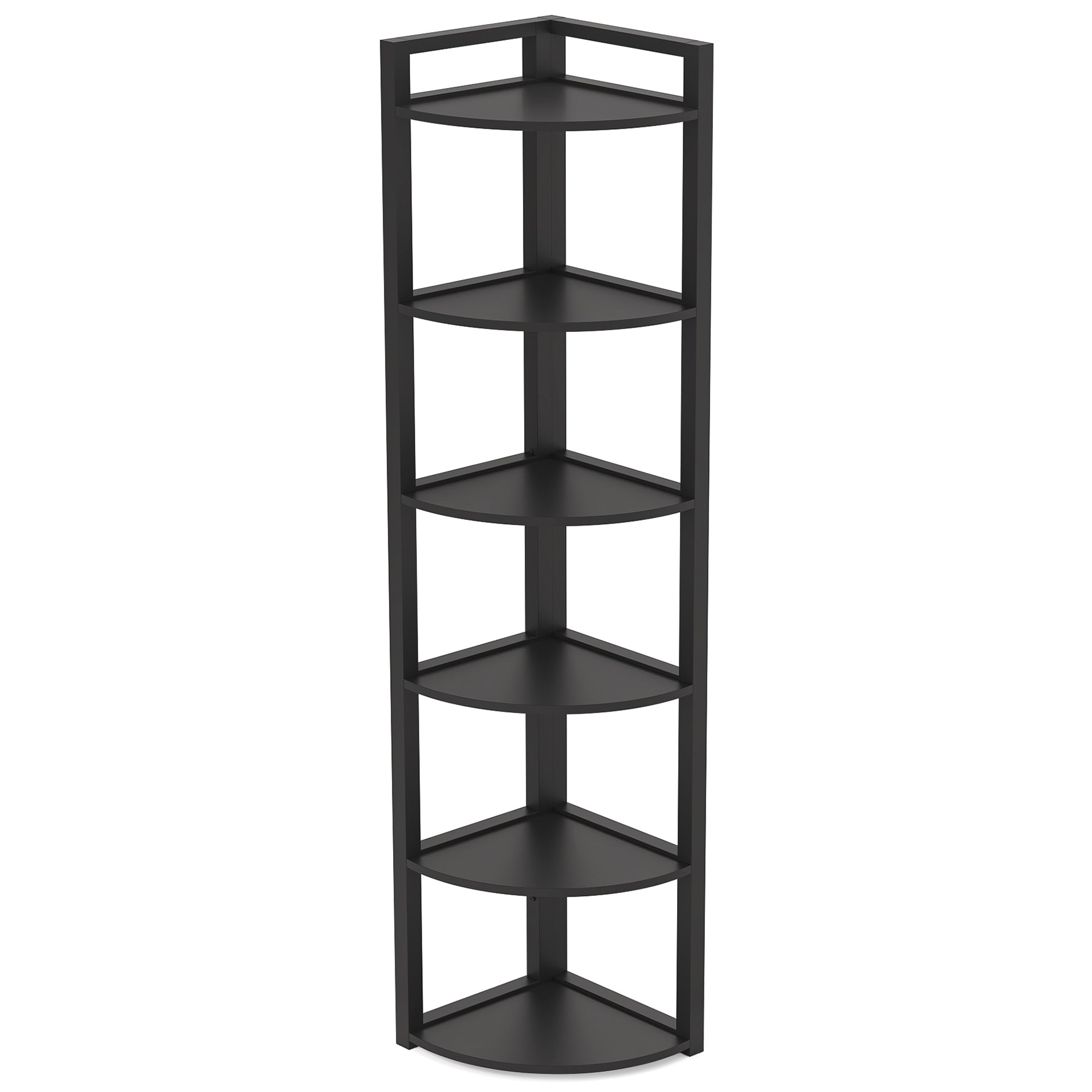5-Tier / 6-Tier Corner Shelf, Small Corner Bookshelf Storage Rack Tribesigns