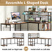 Tribesigns L-Shaped Desk, 67" Reversible Large Computer Writing Desk with Hutch Tribesigns
