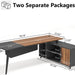 Tribesigns L-Shaped Desk, 78.74 Inch Executive Office Desk with File Cabinet Tribesigns