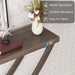 Console Table, 35 inch Industrial Entryway Table Narrow Sofa Table Tribesigns