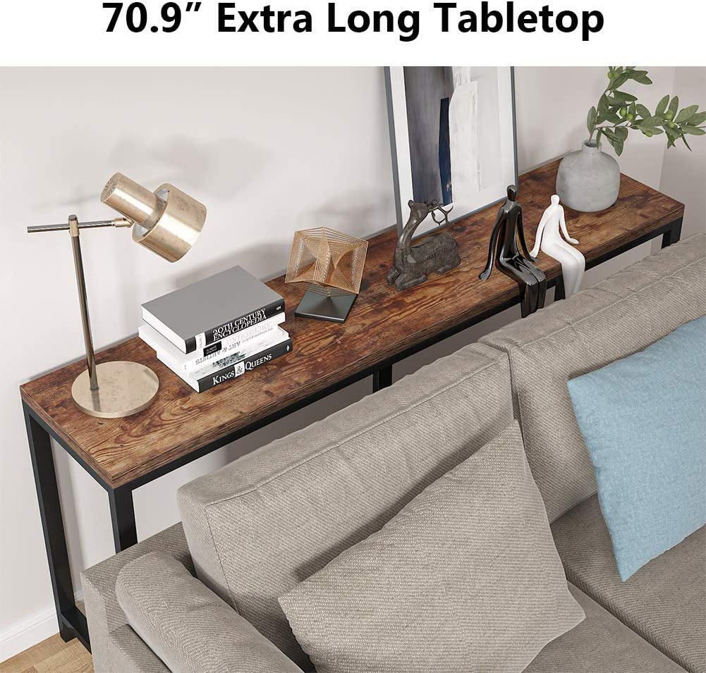 Console Table, Narrow Hallway Table, 70.9 inch Sofa Table Tribesigns