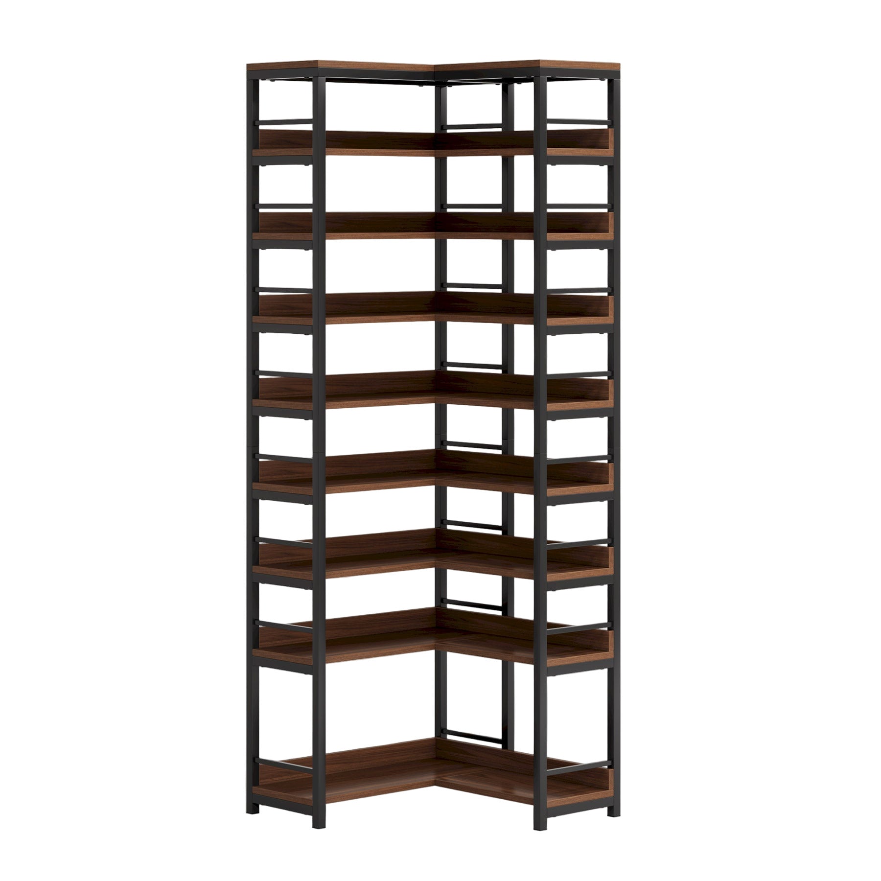 9-Tier Corner Shoe Rack, Freestanding Shoe Storage Shelf Tribesigns
