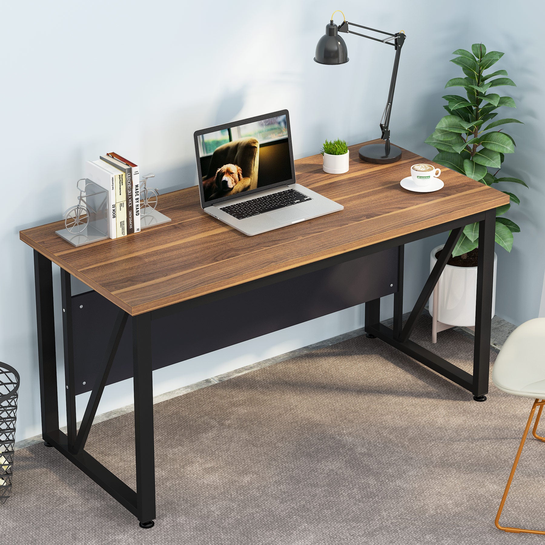 Tribesigns Computer Desk, 55 inches Executive Desk for Home Office Tribesigns