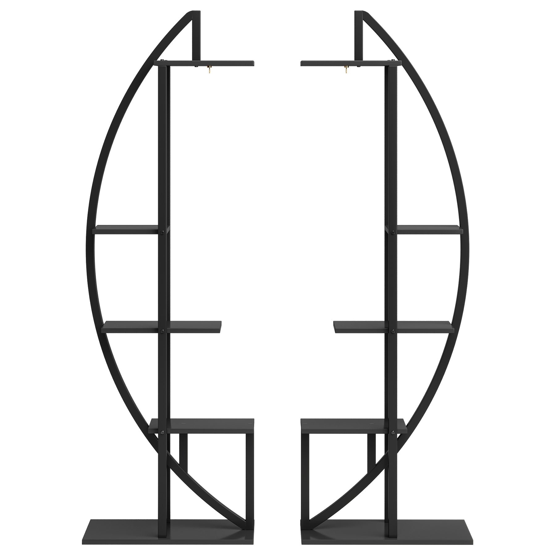 Curved Plant Stand Pack of 2, 5-Tier Flower Display Shelf Tribesigns