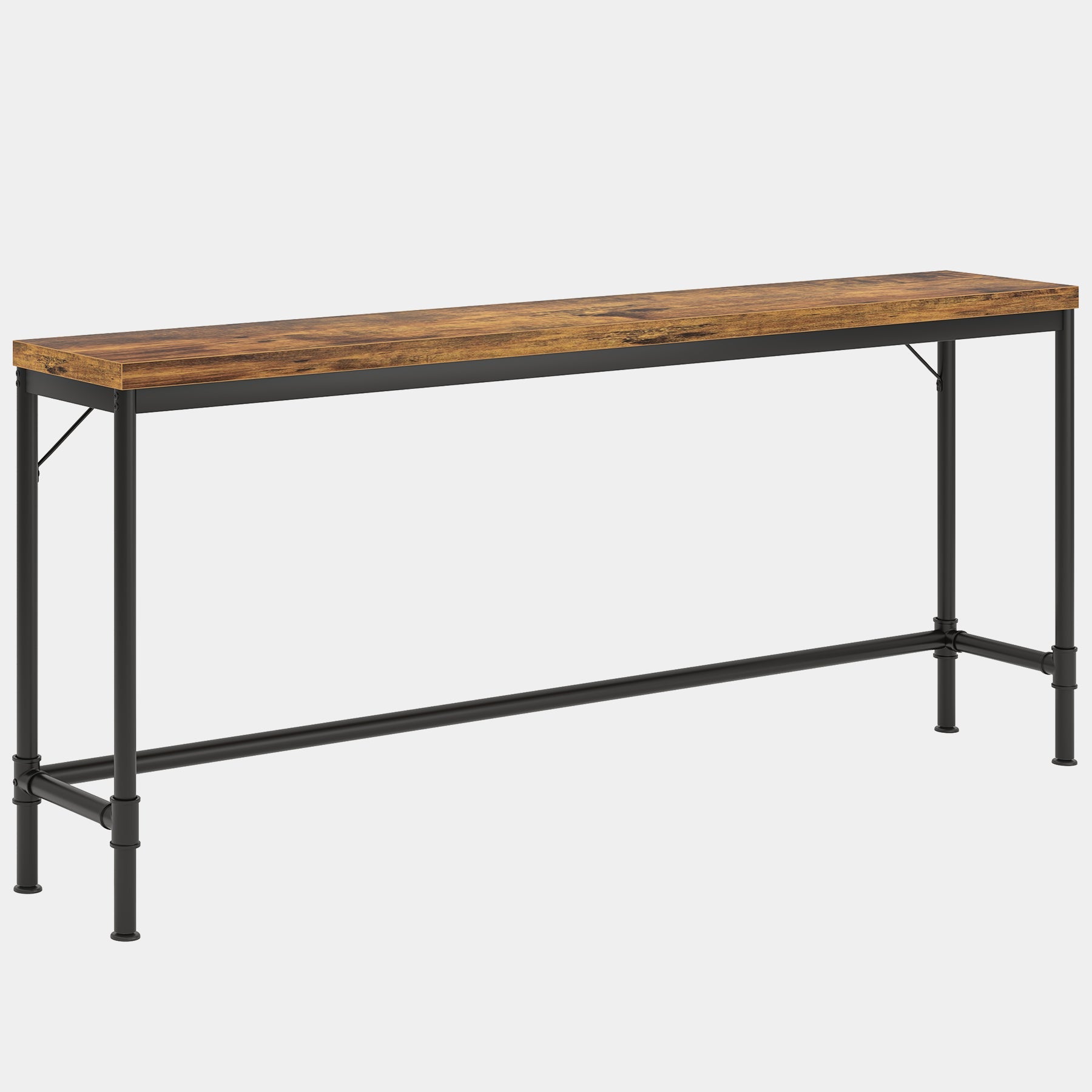Narrow Console Table, 70.9" Extra Long Sofa Table Industrial Hallway Table Tribesigns
