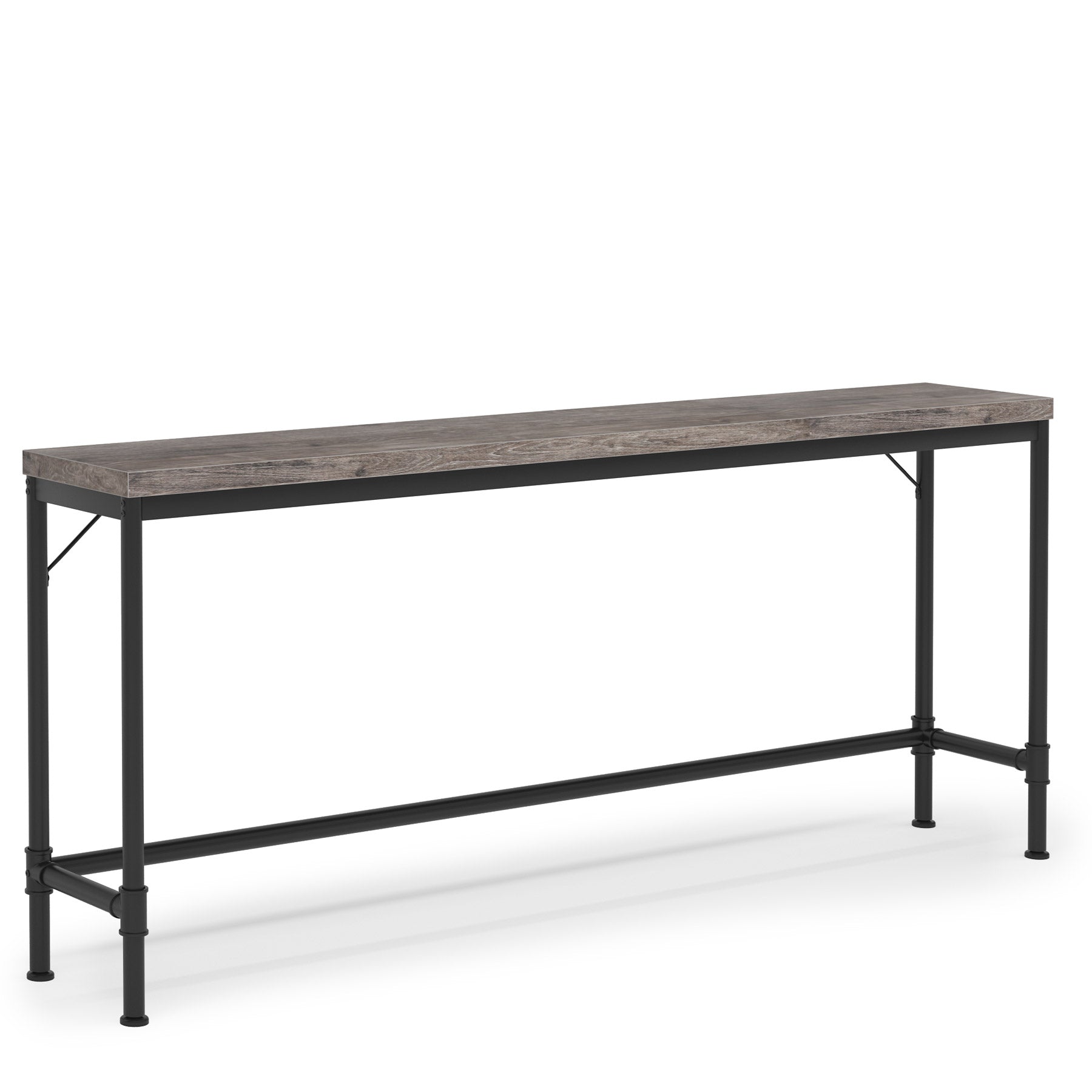 Narrow Console Table, 70.9" Extra Long Sofa Table Industrial Hallway Table Tribesigns