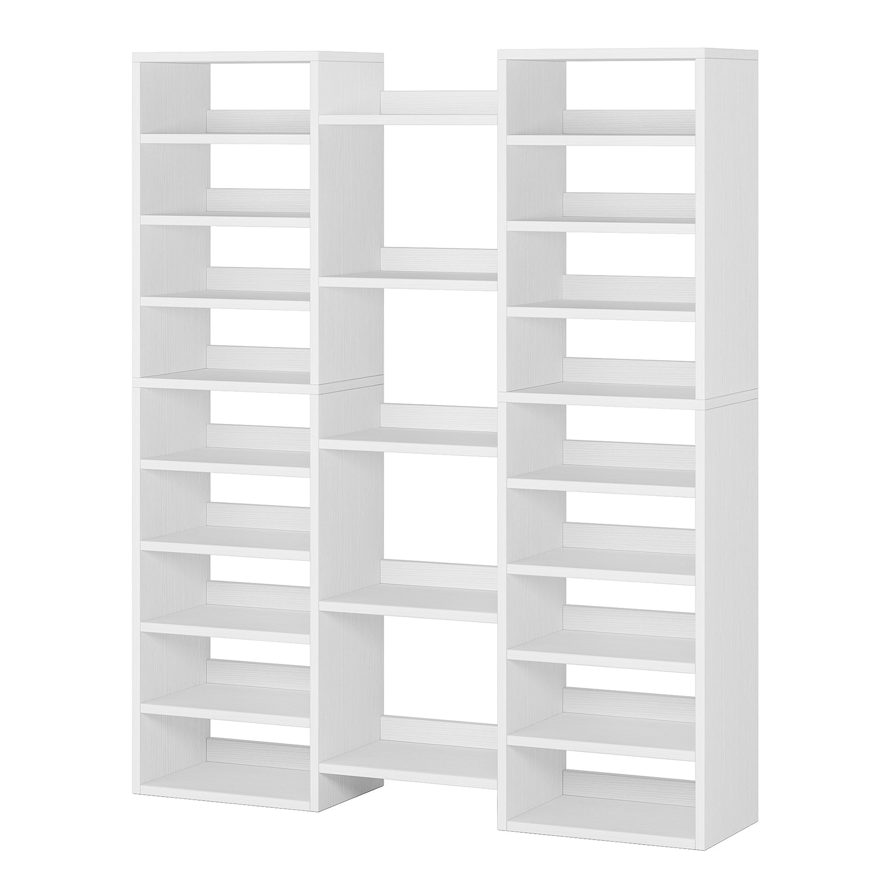 Wooden Shoe Rack, Freestanding Shoe Organizer with 23 Storage Shelves Tribesigns