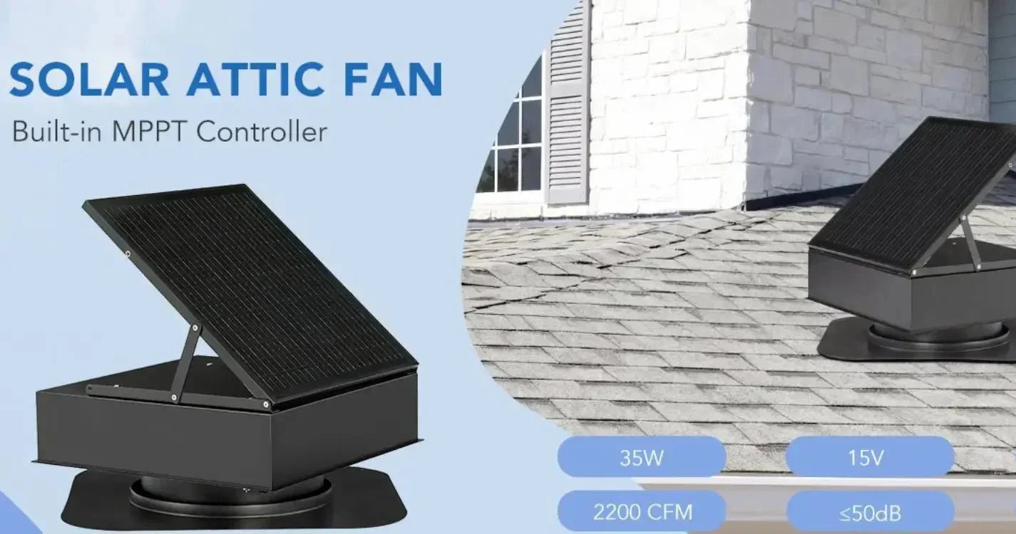 Why This 35W Solar Attic Fan Makes Sense for Hot Roof Spaces