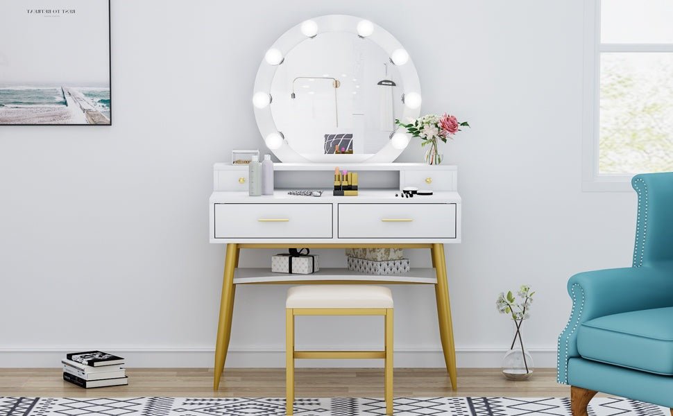 Dressing table with mirror for your bedroom - Tribesigns