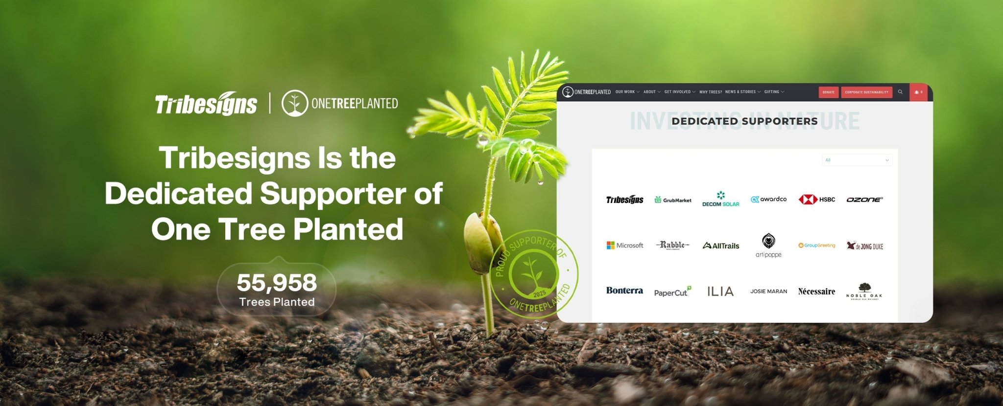 Tribesigns Planted 55,958 Trees Through One Tree Planted Partnership