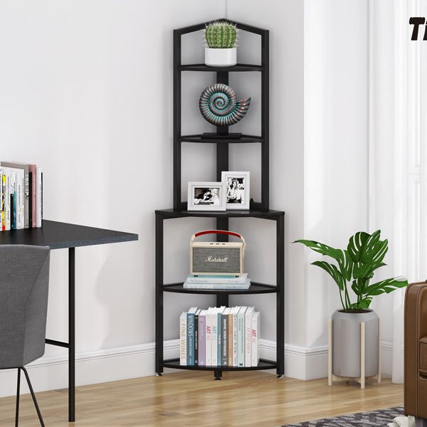 Corner Shelf Ideas saving space for your Home Office - Tribesigns