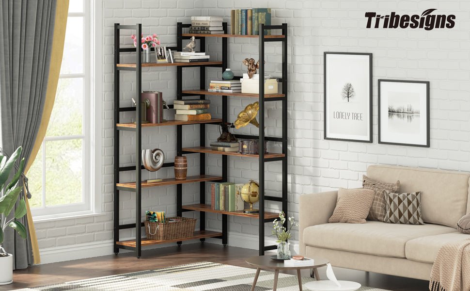 How To Style A Bookcase In Your Home Office - Tribesigns