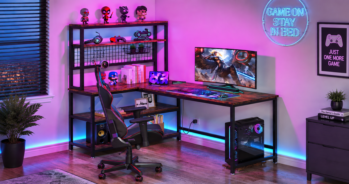 L-Shaped Gaming Desk Guide: Why Corner Setups Fix a Cramped Room