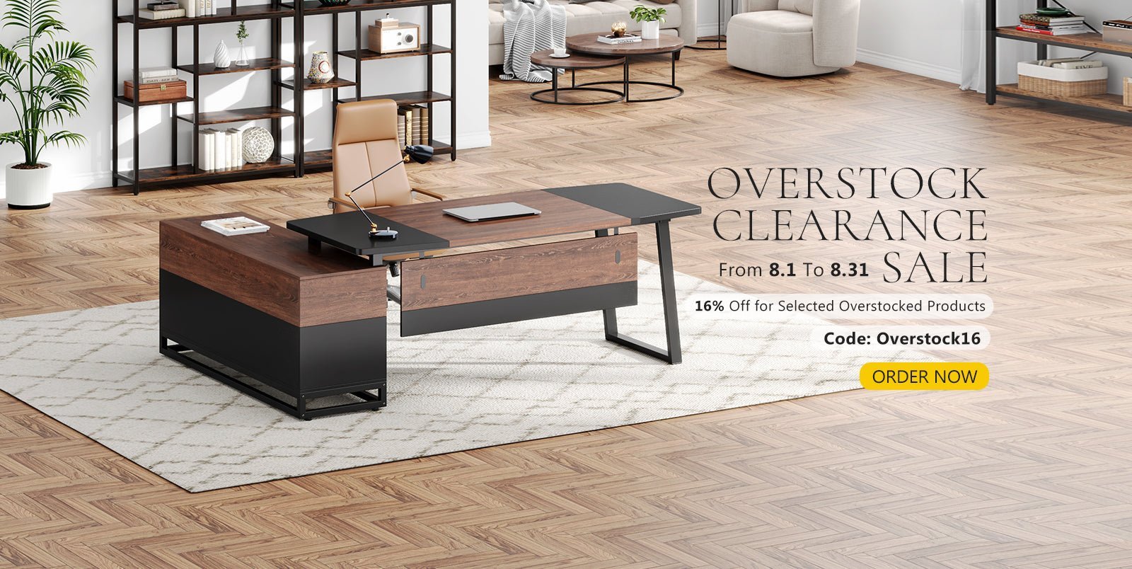 Tribe signs Overstock Furniture Clearance Sale Aug 2023