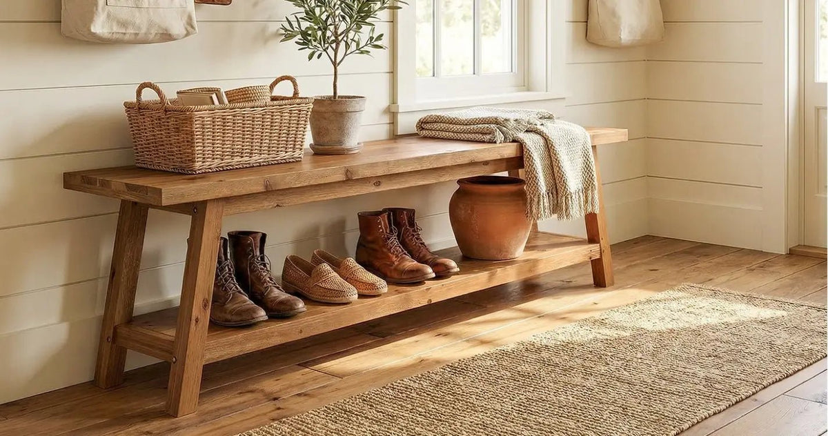 How to Choose a Mudroom Bench with Shoe Storage for Your Space
