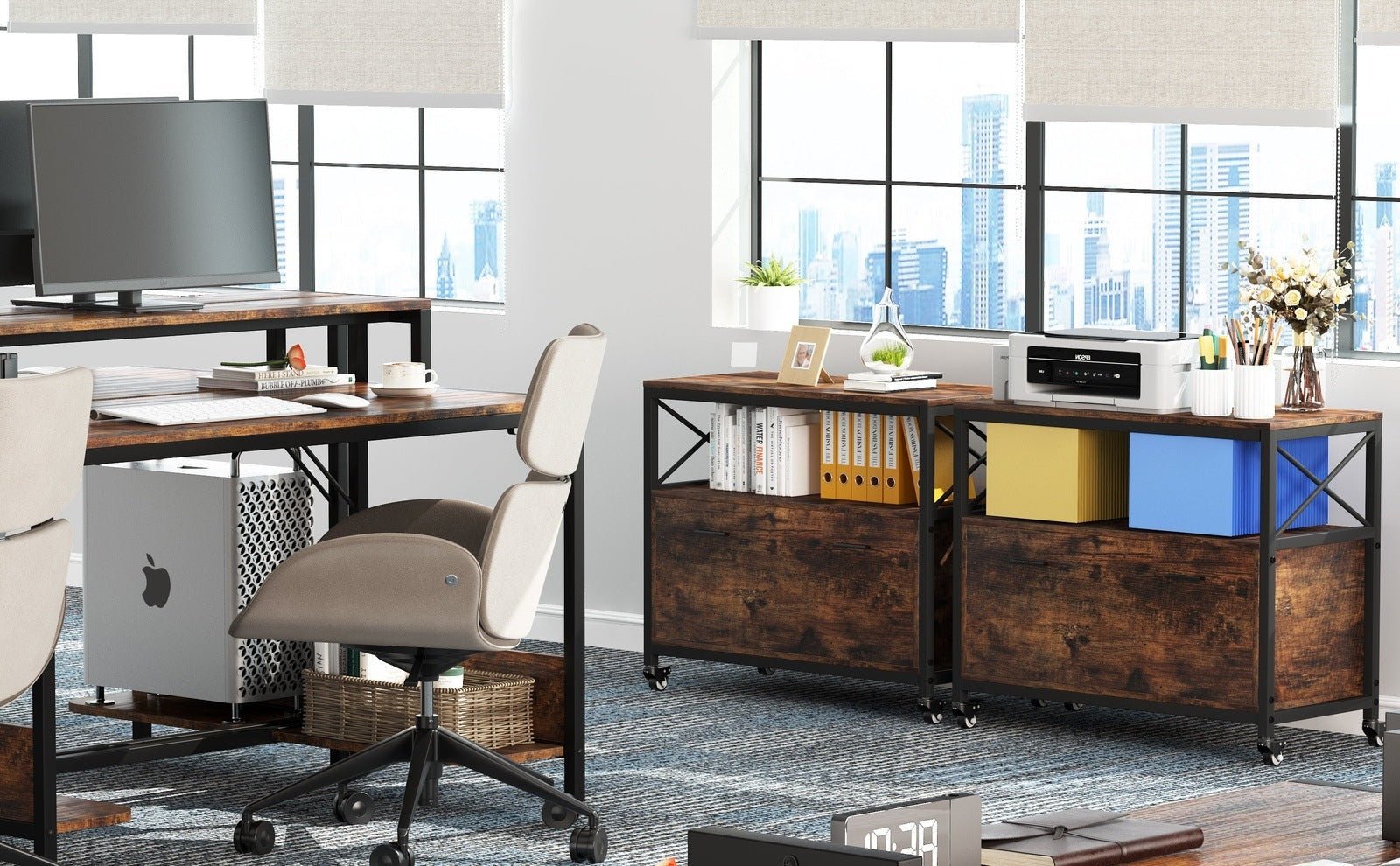 What kind of furniture are there in the study - Tribesigns