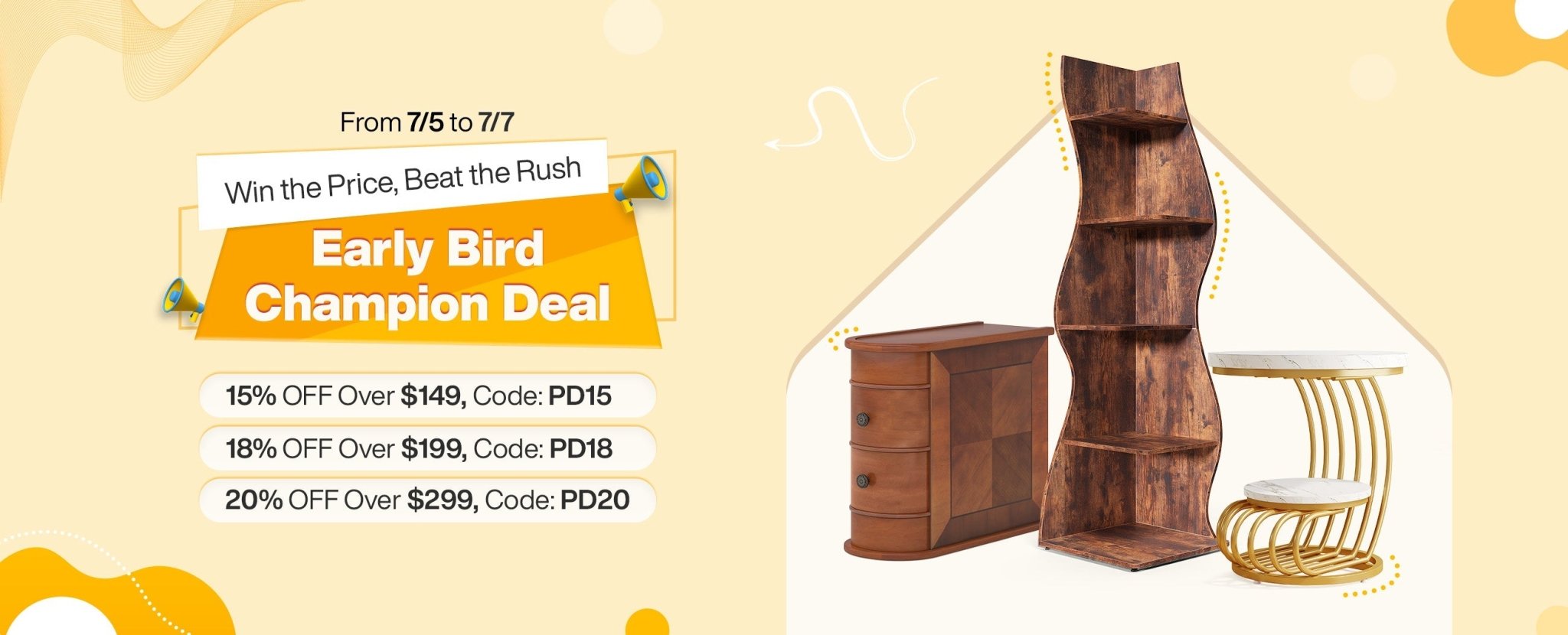 Win the Price, Beat the Rush: Early Bird Champion Deal - Tribesigns