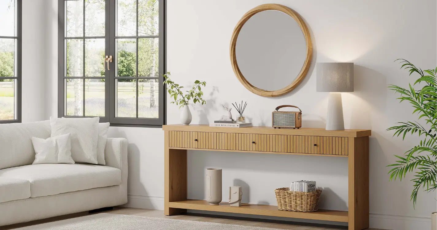 How High to Hang a Mirror Over a Console Table?