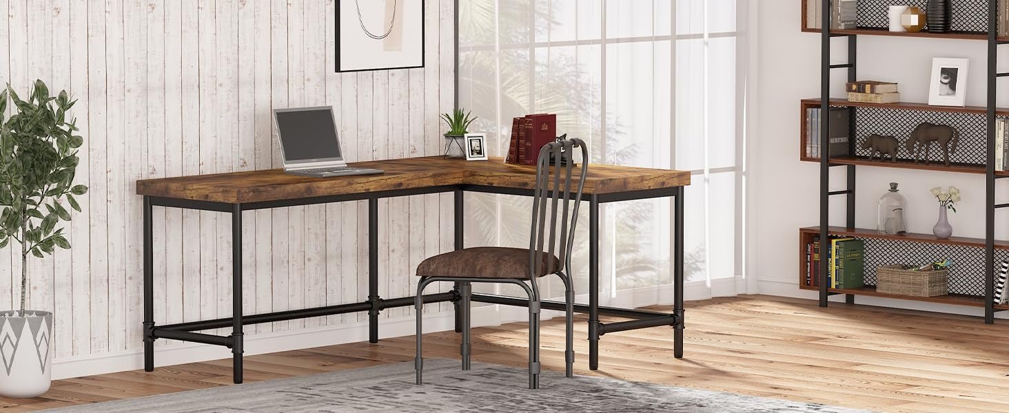 Tribesigns 67" L-Shaped Computer Desk Reviewed by Tom's Guide