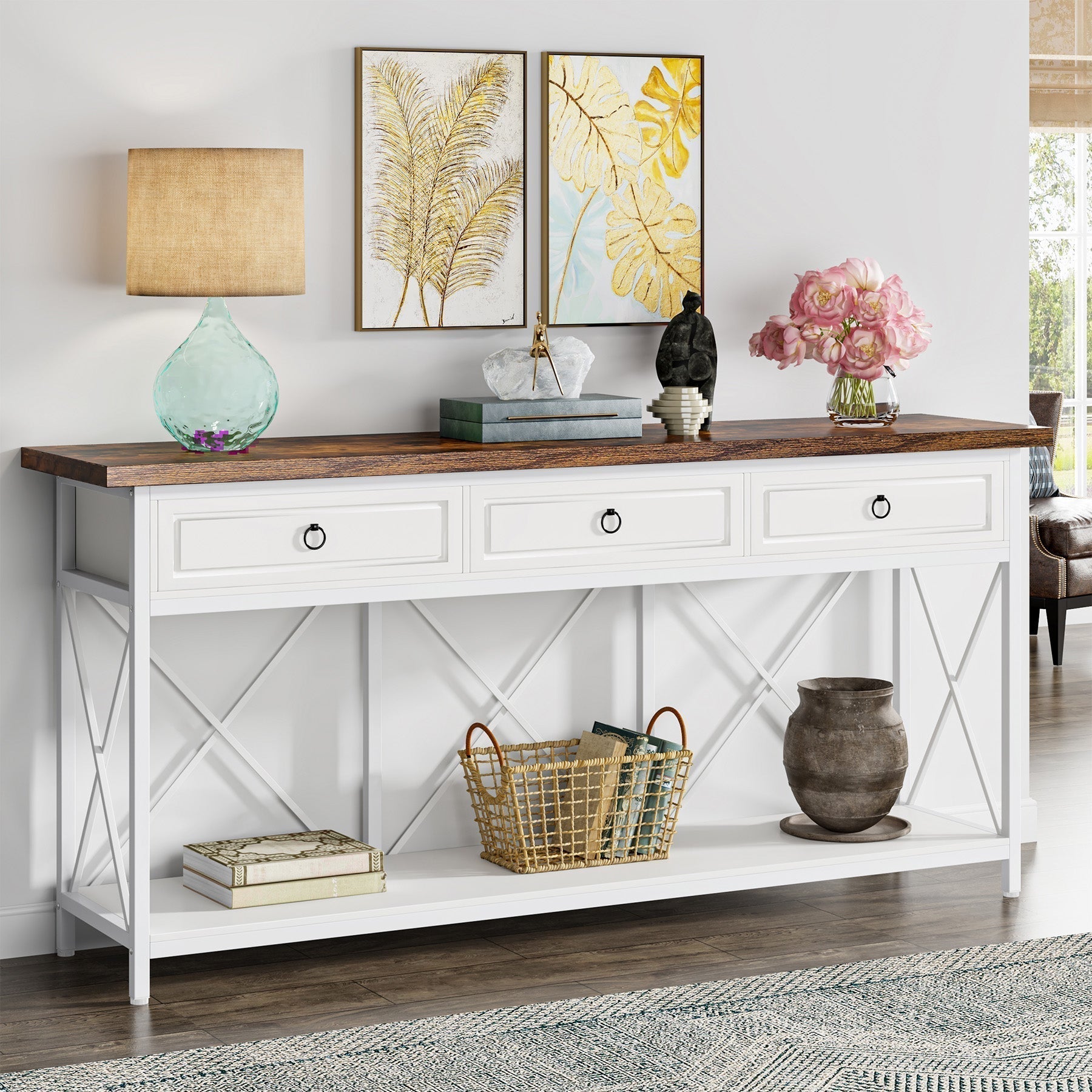 Maximize Your Space: Choosing the Perfect Entryway Table with Storage - Tribesigns